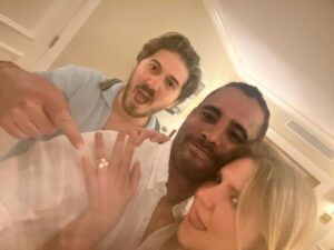 Jess Varley Instagram - Best day ever!! 🥹💕So excited for this next chapter together with my love 🤍 Thank you so much to our friends and family for the ultimate surprise celebration!!! 🥂✨
