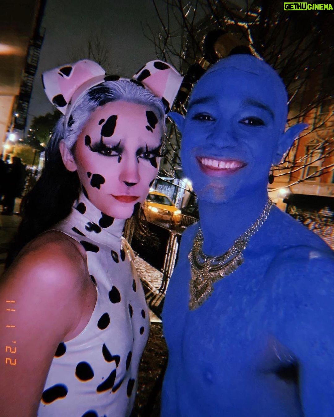 Jesse James Keitel Instagram - SPOTTED! Thank you for having me @heidiklum 🐾🦴🖤 extra spooky thank you to @itsmuffyqueen for the incredible makeup and @vexclothing for turning this lady into a tramp ♥️ (and yes, the worm was insane lol) #HeidiKlumHalloween, #HeidiKlumHalloween2022 @sakenohananewyork @moxylowereastside @primevideo @nowscreamingpv @baileysus