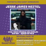 Jesse James Keitel Instagram - Hi nerds! ✨ I’ll be in Denver Nov 24th-26th for Galacticon — come say hi! 🖖🏻🏴‍☠️💫 Denver, Colorado