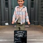 Jessica Alba Instagram - Hayes’ first day of #kindergarten 🥹❤️ my handsome boy 😫💔😢… it’s just crazy how fast time has flown by. Still my baby.