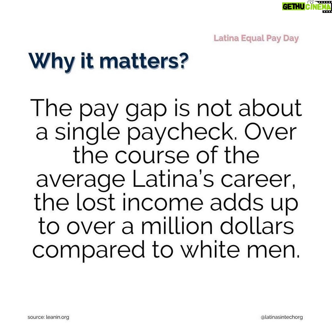 Jessica Alba Instagram - Today is #LatinaEqualPayDay - meaning it marks how much further into 2023 Latinas had to work to “catch-up” to a white, non-Hispanic man’s earnings from the previous year. In short, it takes Latinas almost an entire extra year of work in order to be paid what the average white, non-Hispanic man took home last year 🤯 Why? Well for starters, all working Latinas, including full-time and part-time workers, only receive 52 cents to every dollar paid to white, non-Hispanic men... On average, Latinas in the U.S. are paid 46% less than white men and 26% less than white women (Source: @leaninorg). ‘Latinas face a double-edged sword of sexism and racism in the workplace: As women, Latinas are stereotyped as less competent than men, and as Latinx Americans, Latinas are stereotyped as less intelligent than white people. Researchers believe that bias is to blame for over half of the pay gap for Latinas’ (source: @leaninorg). The wage gap that Latinas face needs to be a thing of the past. Latinas deserve more, end of story 👊🏽 So let’s raise awareness and fight together! It is unacceptable and we demand change ❗️ Latinas simply deserve fair pay. It’s time to close the gap! We need #LatinaEqualPay for #Trabajadoras everywhere ❤️🩹 #Pagame #EqualPay #LatinaEqualPay #Trabajadoras #SheSePuede