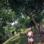 Jessica Allain Instagram – Picking fruit in our garden this morning St. Lucia