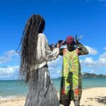 Jessica Allain Instagram - A friend gave me some good words at the beach today “Knowledge is the horse and Wisdom is the rider” Happy 2024 from my island home 🇱🇨 St. Lucia