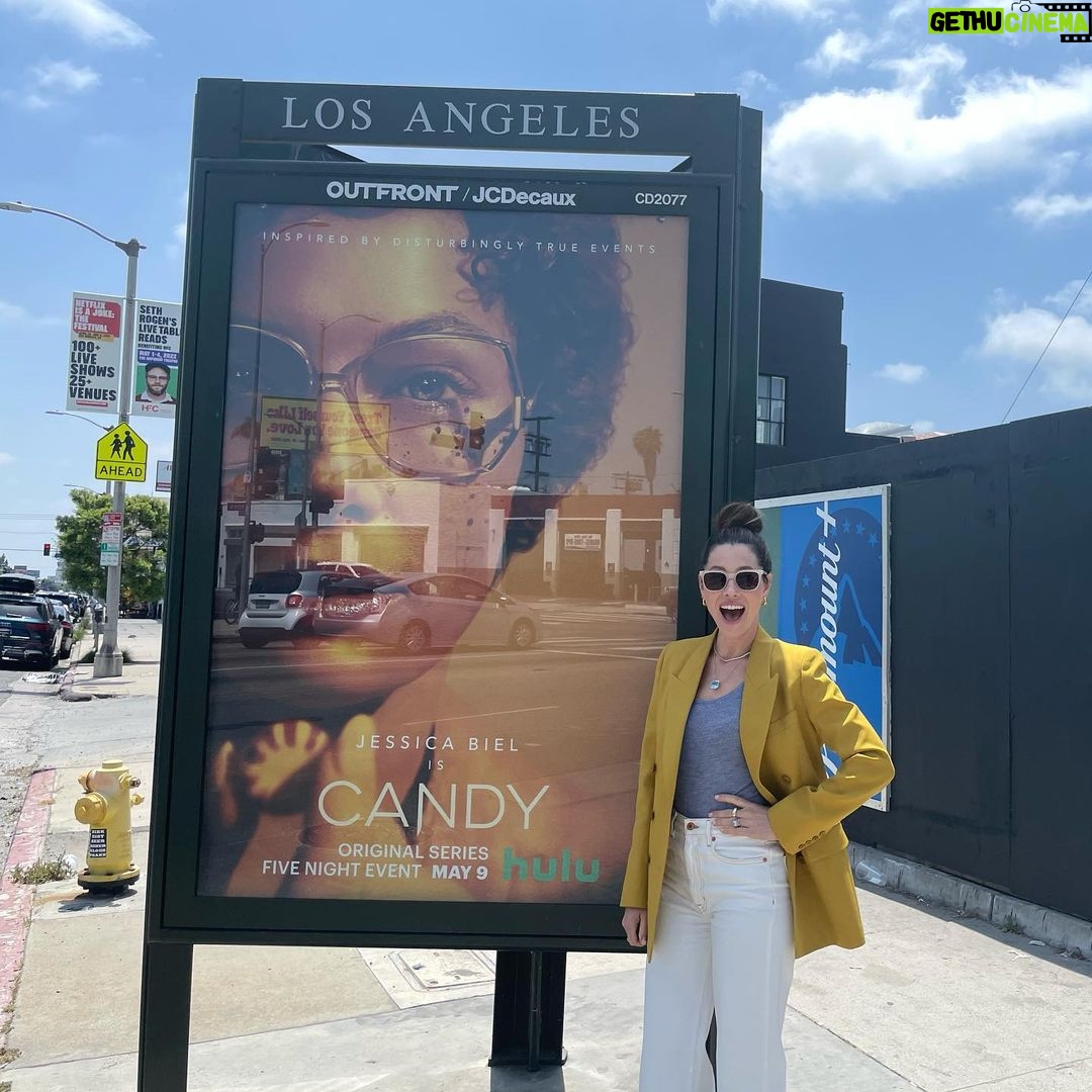 Jessica Biel Instagram - Lala land becomes CANDYland 🍭🪓 Counting down to @candyonhulu…