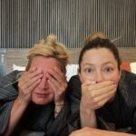 Jessica Biel Instagram - Just two peas in a dysfunctional pod! Sleepover vibes watching @cruelsummer with @michellepurple3