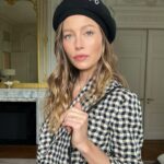 Jessica Biel Instagram - @kenzo this morning - celebrating @nigo and this new collection ❤️ Wearing the 1970 beret because apparently that’s what year it is in America…