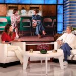 Jessica Biel Instagram - Doing weird things with @theellenshow as usual. Love you and going to miss you on air!! Our last show together is out today - talking @candyonhulu and @kinderfarms 🍬 Ellen Degeneres Show