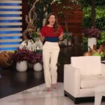 Jessica Biel Instagram - Doing weird things with @theellenshow as usual. Love you and going to miss you on air!! Our last show together is out today - talking @candyonhulu and @kinderfarms 🍬 Ellen Degeneres Show