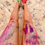 Jessica Biel Instagram - I’m going to let these paint party pics see the light of day in honor of #Pride month 🎨 A colorful reminder that love is love is love ❤️