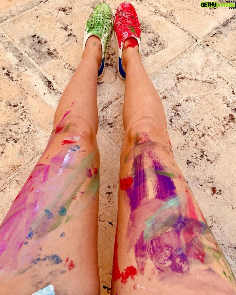 Jessica Biel Instagram - I’m going to let these paint party pics see the light of day in honor of #Pride month 🎨 A colorful reminder that love is love is love ❤️