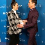 Jessica Biel Instagram - Loved seeing @thesinnerusa fam last night to celebrate Season 3! Can’t wait for the world to see you guys in action @mattbomer #billpullman #chrismessina @parisafitzhenley 🖤