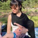 Jessica Lu Instagram - Mama Lu took these photos of me with Everest yesterday. Not entirely sure how she made me look like we got a time machine but judging all the pics I have in my camera roll… Mama Lu photog > Christian Sprenger Emmy winner for photog something