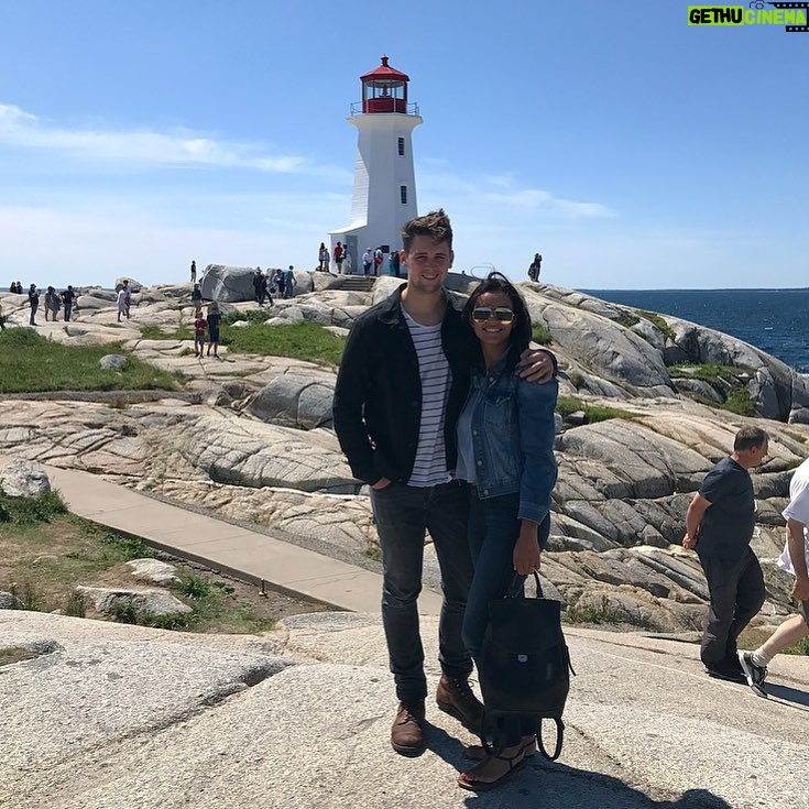 Jessica Lucas Instagram - Adventuring with my faVOURite 🇨🇦❤️ Peggy's Cove, Nova Scotia