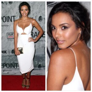 Jessica Lucas Instagram - Great look for the #Gracepoint premiere @LACMA on Tuesday night. Thanks to the #glamsquad @brettglam @charlesbakerstrahan @mrbradgoreski, you guys are the best!
Dress by Zimmerman @zimmermann_
Shoes: Casadei @casadeiofficial
Clutch: Jil Marin
Jewelry: EF Collection @efcollection

Can't wait for everyone to see this show! Tune in tonight at 9pm on Fox @gracepointfox #falltv #foxfall #suspecteveryone