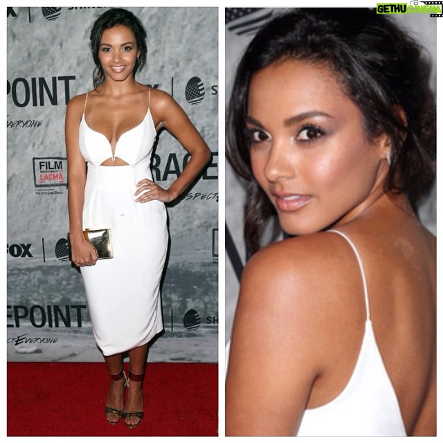 Jessica Lucas Instagram - Great look for the #Gracepoint premiere @LACMA on Tuesday night. Thanks to the #glamsquad @brettglam @charlesbakerstrahan @mrbradgoreski, you guys are the best! Dress by Zimmerman @zimmermann_ Shoes: Casadei @casadeiofficial Clutch: Jil Marin Jewelry: EF Collection @efcollection Can't wait for everyone to see this show! Tune in tonight at 9pm on Fox @gracepointfox #falltv #foxfall #suspecteveryone