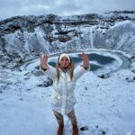 Jessica Thivenin Instagram - Greatful about today 📍Kerid Crater 📍Gullfoss 📍Geysir Golden Circle, Iceland