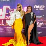 Jessica Wild Instagram - Sisters in the name of love👯‍♀️ Here I am with the one and the only miss @nayshalopez Giving Us all her BEAUTY and elegance.Te amo mami❤️So proud of you🙌🏽Viva Puerto Rico!!🇵🇷 #paramountplus #rupaulsdragrace #allstars8 #family #puertorico🇵🇷