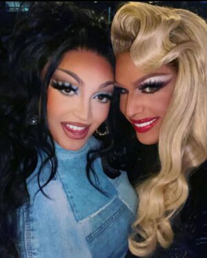 Jessica Wild Instagram - Love you so much @tatiannagram ❤️❤️❤️
Love this photo of Us😍😍😍
A friendship of more than a decade and we continue
counting💪🏽❤️🌹THANK YOU!! 
#friends #sisters #family #rupaulsdragrace #allstars #pride🌈