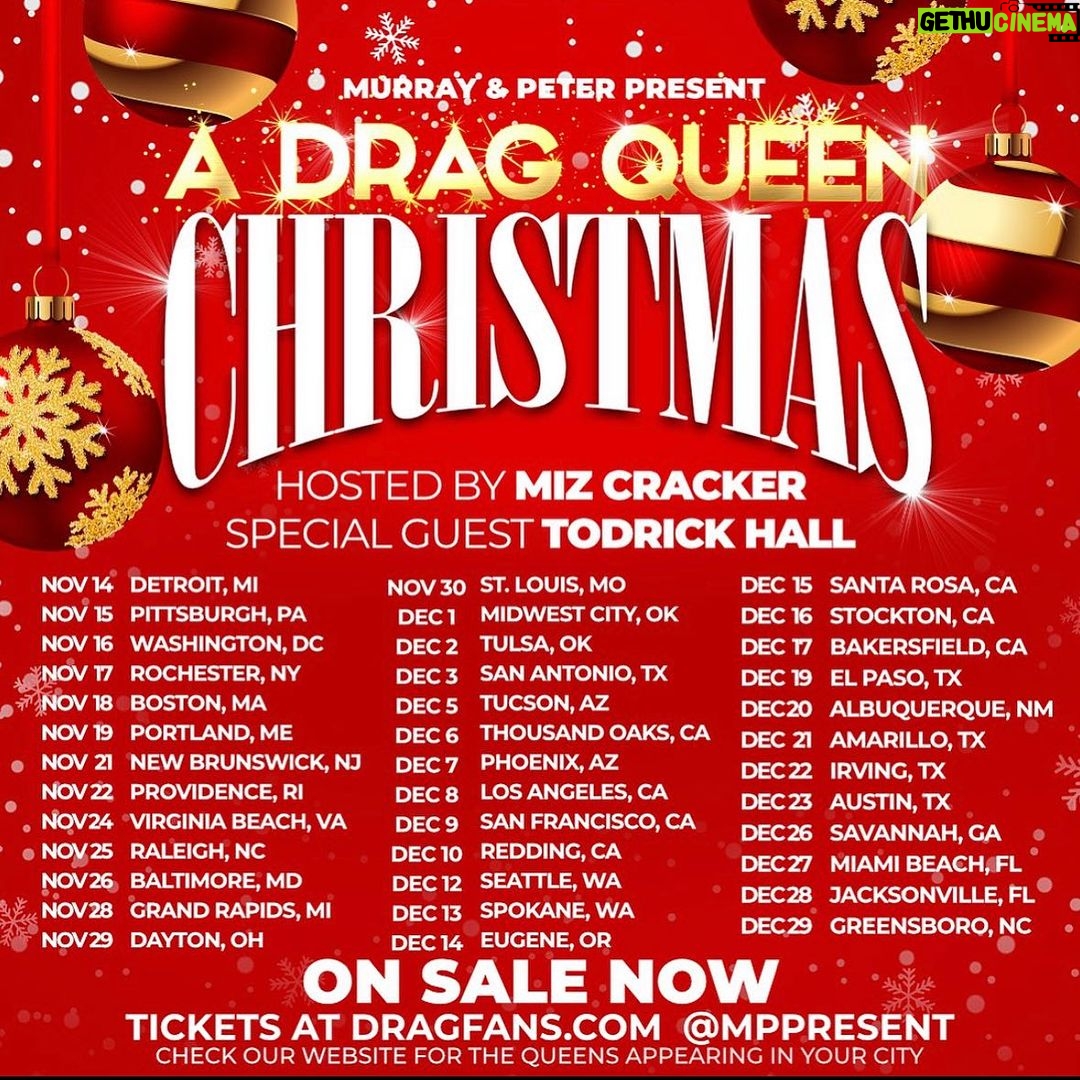 Jessica Wild Instagram - See u all this Winter!! For A Drag Queen Christmas Tickets are available at www.Dragfans.com MUCHO ESCÁNDALO!!! #tour #shows #rupaulsdragrace