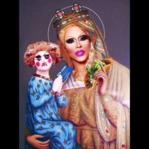 Jessica Wild Instagram - I CAN'T WITH THIS!!🤣🤣🤣🤣🤣🤣🙌🏽🙌🏽🙌🏽🙌🏽🙌🏽 Let's celebrate TACO TUESDAY!!🌮🌮🌮🥑🥑🥑
Art by @anya.body Que Escándalo!! 
#tacotuesday #rupaulsdragrace #paramountplus #allstars8 #carneasada #guacamole #ebt