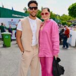 Jessie J Instagram - 👩🏻🧑🏾‍🦱 + 🎾 + 💦 = 🔋 Wimbledon Tennis Center Court