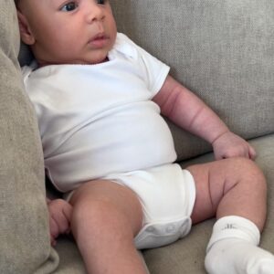 Jessie J Instagram - 6 weeks look great on you chunk 

🍼

Last slide got me sending a 
“We need to talk” text 
and also…. 
“You are the best Daddy in the 🌎 I love you”