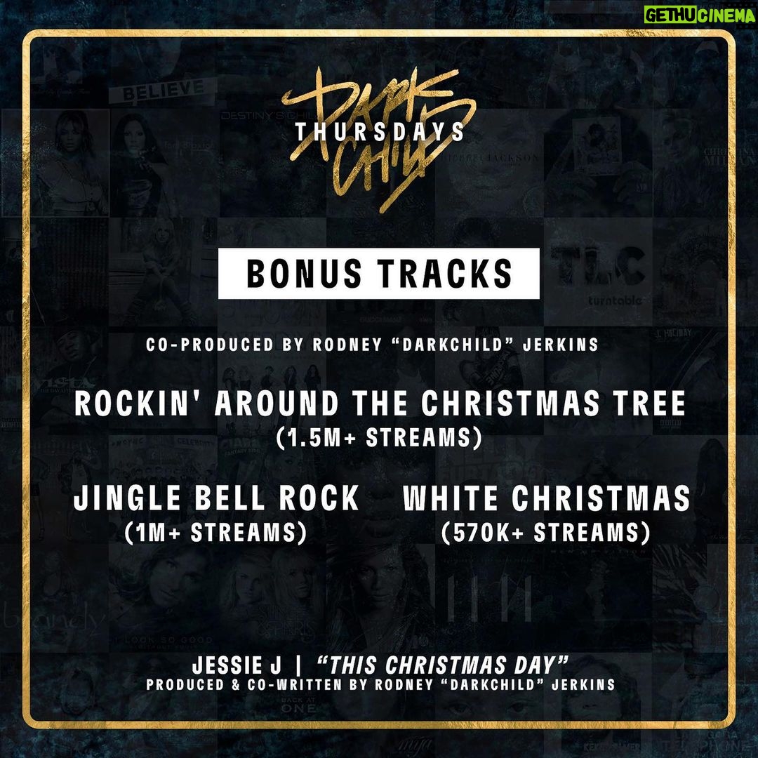 Jessie J Instagram - For this week’s #DarkchildThursdays I wanted to highlight “This Christmas Day” by the one and only @jessiej, a project and record that I had the privilege of working on in 2018 and has accumulated over 90 million streams. “This Christmas Day” is the only original song that we created together for this album. When we wrote this song, Jessie was going through some personal struggles. We tried to capture what this would sound like, but ultimately provide a sense of comfort that the listener could grasp onto for Christmas. With the timeless message & melody, I feel like we did just that. During the recording process I also had the opportunity to co-produce the covers of “Rockin' Around The Christmas Tree,” “Jingle Bell Rock,” and “White Christmas.” What song should we wrap up this year of #DarkchildThursdays with? In celebration of the I Wanna Dance With Somebody movie, I’m thinking @WhitneyHouston What do u think? #DARKCHILD #DARKCHILDTHURSDAYS