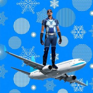 Jessie T. Usher Instagram - Have a very Merry Christmas from ya favorite man in blue 😂🙌🏾