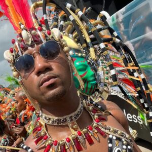 Jessie T. Usher Instagram - CARNIVAAAAAL!!! On the ROAD. Front line!! w/ @carnivaltribe 🇹🇹 WHAT. A. TIME.
