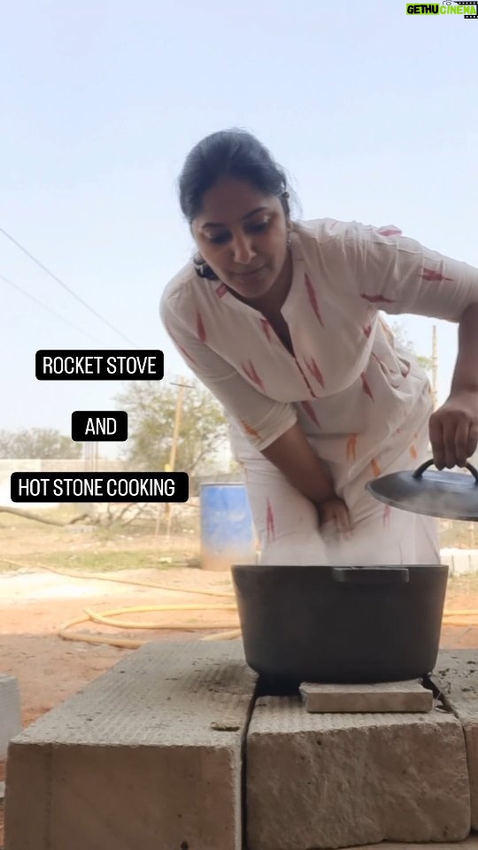 Jhansi Instagram - This Sankranti, we built a rocket stove and a hot stone grill . It was a great day out . Missed Dhanya , vennela, and Sampath, Not tagging the young enthu buddies who made this possible on purpose, But I love you all for this great experience. #Sankranti #rocketstove #campfirecooking