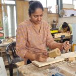 Jhansi Instagram - I could do this ! Thank you, Shailna & Anish of @studioclutter , The sounds of scraping saws, the smell of faint burnt wood, The sight of dancing dust, The feel of timber resisting the chisel.. You made me enter a whole new world of wood working. Your 2 day work shop has given me the courage to build with confidence . And your wood art has inspired me to use wood to my mixed media craft projects. Proudly show casing my unfinished fridge caddy . @oornafarm you were a great host. #woodworking #woodart #newlearning #alwaysastudent