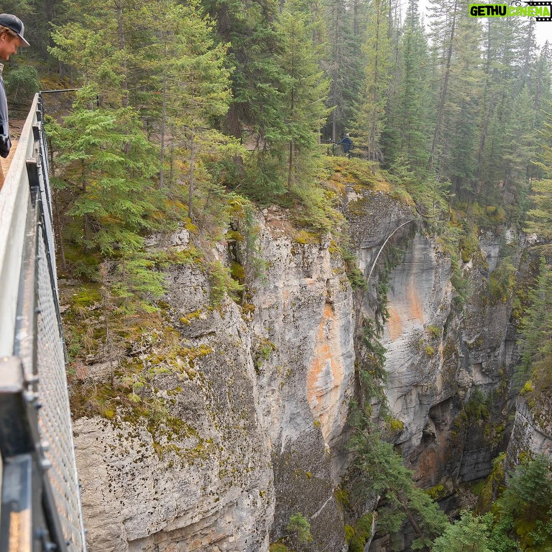 Jim Baird Instagram - Some photos of our short little side hike to Maligne Canyon on our overlanding adventure to Northern BC. See if you can spot Hudson, he’s hiding somewhere among the photos… Episode 3 is now up on YouTube so if you’re looking for something to watch… go check it out! Link in bio! #familyadventure #familyoverlanding #malignecanyon