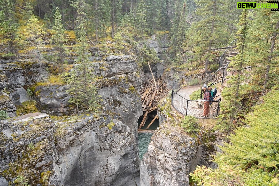 Jim Baird Instagram - Some photos of our short little side hike to Maligne Canyon on our overlanding adventure to Northern BC. See if you can spot Hudson, he’s hiding somewhere among the photos… Episode 3 is now up on YouTube so if you’re looking for something to watch… go check it out! Link in bio! #familyadventure #familyoverlanding #malignecanyon