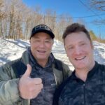 Jim Baird Instagram - Fishing legend Bob Izumi of @realfishingshow just dropped by my place to film an episode of my new podcast. We sat down for a great chat that covered a lot of Bob’s journey as a pro fisherman and TV show host. Keep an eye out for the video version of the podcast at my YouTube channel. You’ll be able to find the audio version up on Spotify, Apple and other podcast platform’s in the coming days too….Stay tuned for episode# 1 which will be going live on my channel this upcoming Monday Feb. 5th. #realfishingshow #bobizumi #outdoors #fishing #podcast #jbadventurer #bairdcountry #tournamentfishing Magnetawan, Ontario