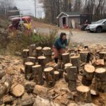 Jim Baird Instagram - Some pics from me and @torigoesoutside splitting, hauling and stacking firewood for the winter, one of my three sisters raised garden beds tilled over for the winter, and a shot of me throwing my son Hudson up in the air - his favourite thing! Despite the fact that it’s “work” I can’t think of anything better for the spirit than doing psychical work outdoors, particularly when it’s for yourself. #jbadventurer #fall #kids #firewood #splittingwood #choppingwood #selfreliance #homested #ruralliving #canadianliving Magnetawan, Ontario