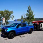 Jim Baird Instagram - This is Day 3 of my family’s cross Canada Overlanding adventure to Northern B.C. and we are just passing though Thunder Bay, Ontario after camping at Sleeping Giant last night. We’re driving our @chevroletcanada Silverado ZR2 and hauling our Expedition 2.0 off-road tear-drop by @offgridtrailers for our accommodations. I’m happy to report that the kids are doing great, and we’ve enjoyed several sights along Lake Superior’s beautiful north shore. That being said, we have also dealt with a couple hiccups - most notably, our dog North had a run-in with a skunk last night which resulted in me spending the entire morning scrubbing him in the lake with tomato sauce and toothpaste! But before leaving on this month-long adventure, we harvested a bunch of the corn, beans and squash from our three-sisters garden and have been enjoying delicious meals of ample corn on the cob and moose steaks each night. (Hudson doesn’t seem to want to wait for the corn to be cooked and hammered a whole cob and a half raw yesterday). We’re all looking forward to see what adventures lie ahead, particularly the 10-day canoe trip into Alaska down the Stikine River which we’ll reach after making our way down the rugged Telegraph Creek road. We’re going to be putting the big lake behind us soon and will push to the Kenora, Ontario area tonight. #offgridtrailers #chevroletcanada #findnewroads #sponsored #overlanding #familycamping