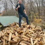 Jim Baird Instagram - Some pics from me and @torigoesoutside splitting, hauling and stacking firewood for the winter, one of my three sisters raised garden beds tilled over for the winter, and a shot of me throwing my son Hudson up in the air - his favourite thing! Despite the fact that it’s “work” I can’t think of anything better for the spirit than doing psychical work outdoors, particularly when it’s for yourself. #jbadventurer #fall #kids #firewood #splittingwood #choppingwood #selfreliance #homested #ruralliving #canadianliving Magnetawan, Ontario