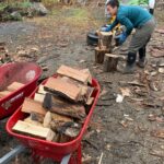 Jim Baird Instagram - Some pics from me and @torigoesoutside splitting, hauling and stacking firewood for the winter, one of my three sisters raised garden beds tilled over for the winter, and a shot of me throwing my son Hudson up in the air - his favourite thing! Despite the fact that it’s “work” I can’t think of anything better for the spirit than doing psychical work outdoors, particularly when it’s for yourself. #jbadventurer #fall #kids #firewood #splittingwood #choppingwood #selfreliance #homested #ruralliving #canadianliving Magnetawan, Ontario