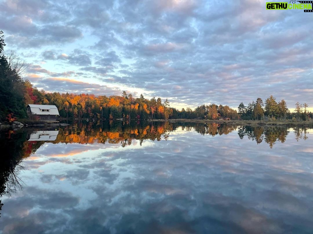Jim Baird Instagram - It was a near perfect boat ride out last night with calm water and a beautiful sunset. Weslemkoon Lake
