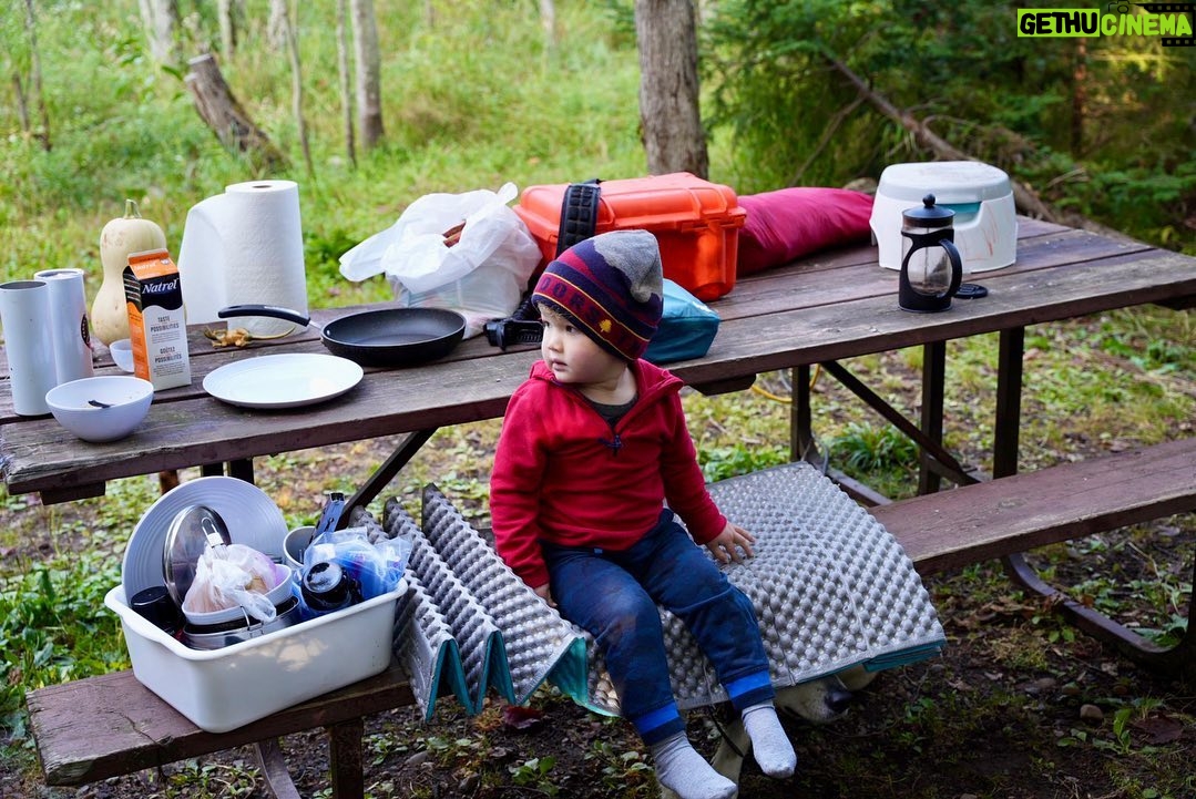 Jim Baird Instagram - This is Day 3 of my family’s cross Canada Overlanding adventure to Northern B.C. and we are just passing though Thunder Bay, Ontario after camping at Sleeping Giant last night. We’re driving our @chevroletcanada Silverado ZR2 and hauling our Expedition 2.0 off-road tear-drop by @offgridtrailers for our accommodations. I’m happy to report that the kids are doing great, and we’ve enjoyed several sights along Lake Superior’s beautiful north shore. That being said, we have also dealt with a couple hiccups - most notably, our dog North had a run-in with a skunk last night which resulted in me spending the entire morning scrubbing him in the lake with tomato sauce and toothpaste! But before leaving on this month-long adventure, we harvested a bunch of the corn, beans and squash from our three-sisters garden and have been enjoying delicious meals of ample corn on the cob and moose steaks each night. (Hudson doesn’t seem to want to wait for the corn to be cooked and hammered a whole cob and a half raw yesterday). We’re all looking forward to see what adventures lie ahead, particularly the 10-day canoe trip into Alaska down the Stikine River which we’ll reach after making our way down the rugged Telegraph Creek road. We’re going to be putting the big lake behind us soon and will push to the Kenora, Ontario area tonight. #offgridtrailers #chevroletcanada #findnewroads #sponsored #overlanding #familycamping