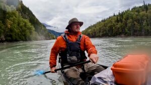 Jim Baird Instagram - (Full vid. linked in bio.) Morning at camp on Day 3 was a little more interesting than usual with something hanging out in the woods near by. After loading the canoe while our son Hudson belted out the toddler anthem Jonny Jonny, we continued our journey down the mighty Stikine River towards Alaska. We were looking to make up for lost time but heavy rain and wind slowed us down. We had to again make a sturdy tarp rig at camp to escape the downpour that evening. In the shelter of the tarp that night, my wife @torigoesoutside cooked up a the best camping meal ever which really hit the spot. Watch the full video through the link in my bio. 

#jbadventurer #outdoors #stikneriver #outdoors #camping #kids #familycamping