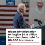 Joe Biden Instagram - This week, my administration approved another $4.8 billion in student debt cancellation for 80,300 people. This relief is thanks to our efforts to fix Public Service Loan Forgiveness so teachers, military members, and other public service workers get the relief they have earned.