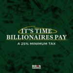 Joe Biden Instagram – No billionaire should be paying a lower tax rate than a school teacher or a firefighter.