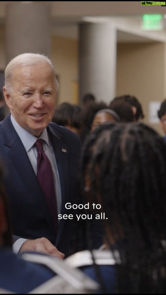 Joe Biden Instagram - The drumline from Robert O. Gibson Leadership Academy gave me a great introduction. Made me feel like I was ready to run out on the football field again!