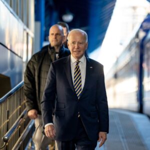Joe Biden Instagram - Earlier this year, I boarded Air Force One for a secret flight to Poland. There, I boarded a train with blacked-out windows for a 10-hour ride each way to Kyiv to stand with the people of Ukraine ahead of the one-year anniversary of their brave fight against Putin. 

I was the first American president to enter a warzone not controlled by the United States military since President Lincoln.
 
When I exited that train and met President Zelenskyy, I didn’t feel alone. I was bringing with me the idea of America, the promise of America to the people who are today fighting for the same things we fought for 250 years ago: freedom, independence, and self-determination.
 
As I walked through Kyiv with President Zelenskyy, with air raid sirens sounding in the distance, I felt something I’ve always believed more strongly than ever before: 

America is a beacon to the world still.