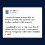 Joe Biden Instagram – The Supreme Court blocked me, but it didn’t stop me.