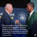 Joe Biden Instagram – I won’t back down from using every tool at our disposal to get student loan borrowers the relief they need.