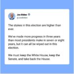 Joe Biden Instagram – The stakes in this election are higher than ever.