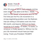 Joe Biden Instagram - In his own words: Donald Trump is responsible for ending Roe v. Wade. And if you vote for him, he’ll go even further.