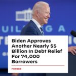 Joe Biden Instagram - Today, my administration approved debt cancellation for another 74,000 student loan borrowers. This brings the total number of people who have gotten their debt canceled under my administration to over 3.7 million Americans.